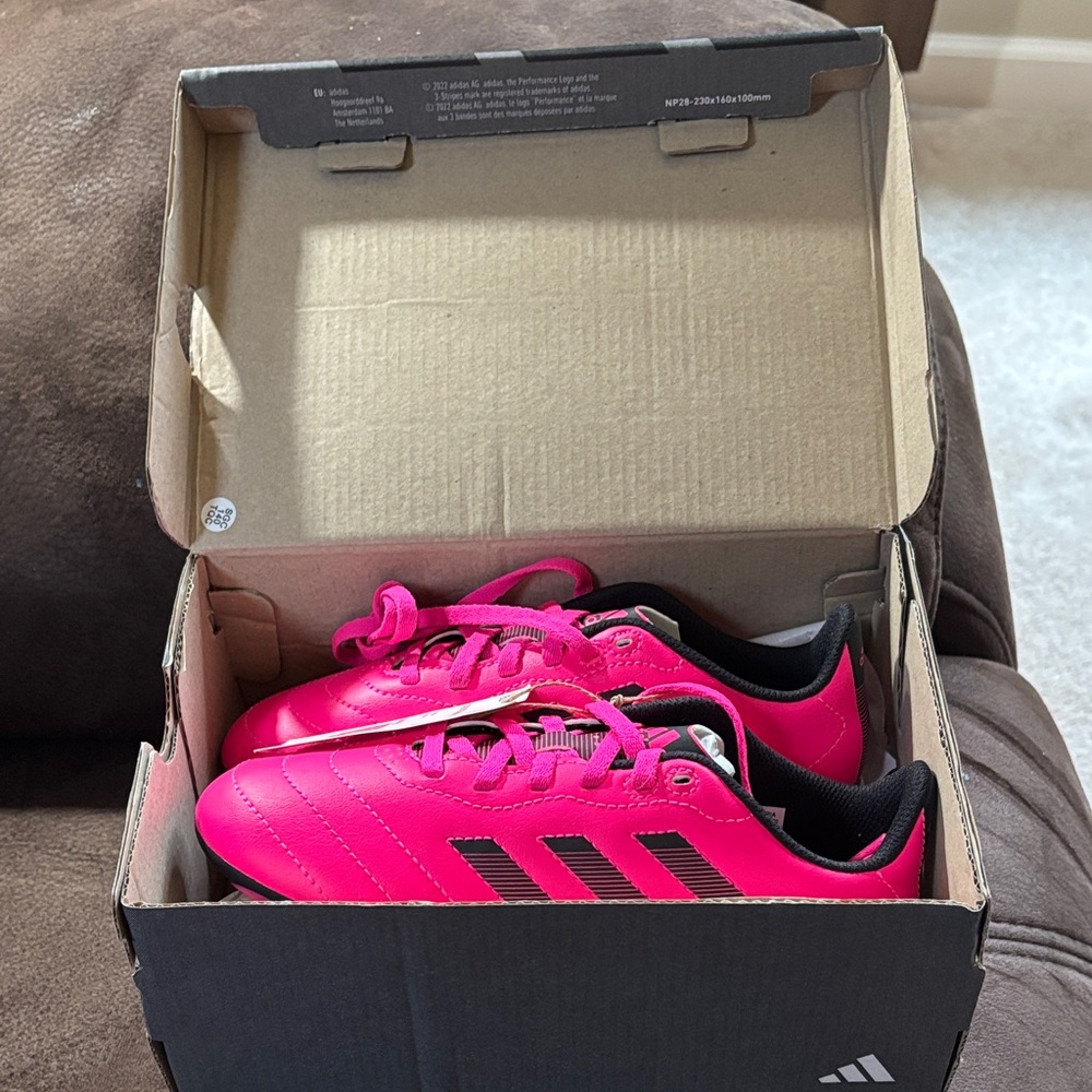 Adidas Bright Pink Soccer Shoes